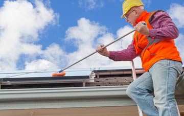 Pontfadog soft wash roof cleaning